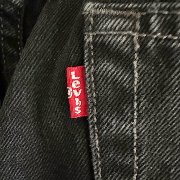 Vintage Levi's Black Men's Jeans made 1971/1978 belong to husband wore 1x - Picture 4 of 9